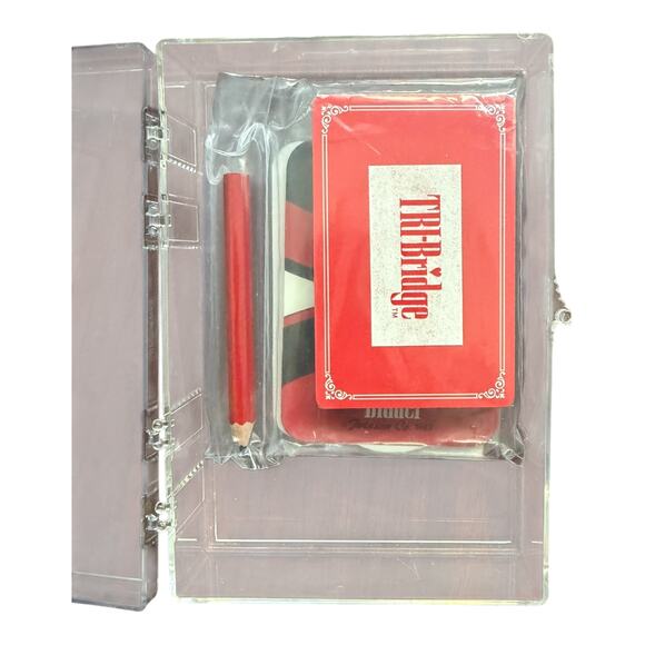 Tri-Bridge Card Game 1982 by Twinson Co – Vintage New Open Box Set - Picture 5 of 7